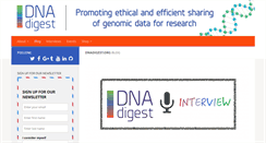 Desktop Screenshot of dnadigest.org