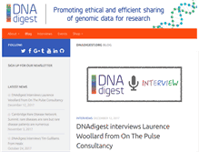Tablet Screenshot of dnadigest.org